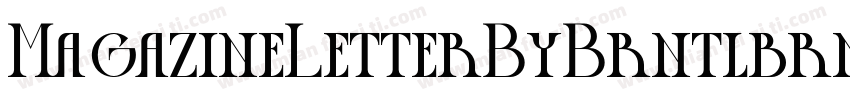 MagazineLetterByBrntlbrnl Rg字体转换